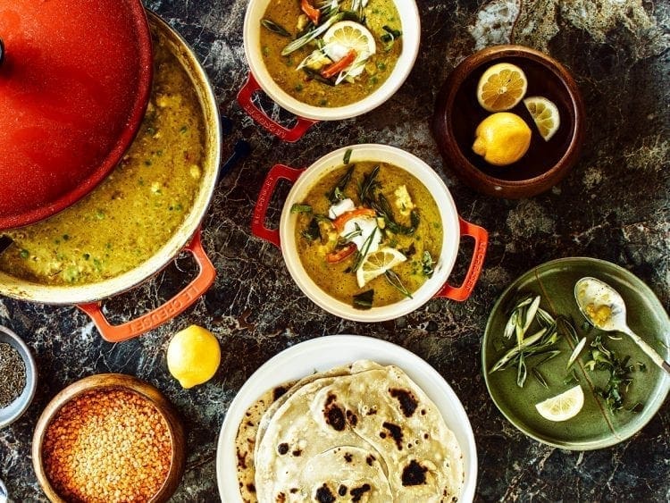 Mahavira’s Dal served with lentils and lemon