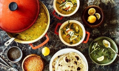 Mahavira’s Dal with lemon lentils and spices